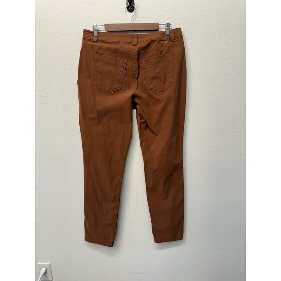 Eddie Bauer Hiking Pants Womens Size 12 Rust Brown Nylon Stretch Travel Outdoors - Picture 3 of 7